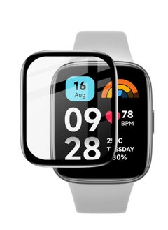 TWEGGON Screen Protector Redmi Watch 3/ Redmi Watch 3 Active/ Redmi Watch 3 Lite, Full Cover 3D Screen Protector for Redmi Watch 3/ Redmi Watch 3 Active/ Redmi Watch 3 Lite Black/Clear  - Image 1
