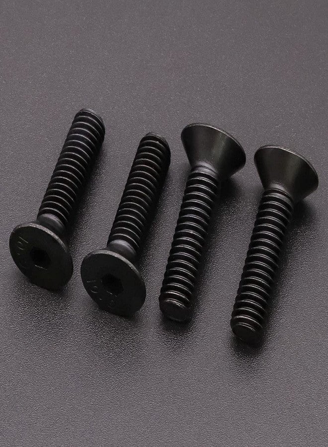 RoyceMart UNC 1/4"-20 x 1-1/4 inch Flat Head Socket Cap Screws 30 of Pack Grade 10.9 Alloy Steel, Black Oxide, Counterskunk Head, Full Thread - Image 2
