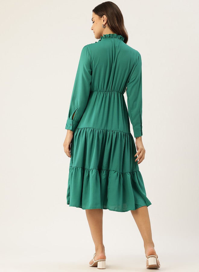 Rue Collection Fit & Flare Midi Dress for Women - Image 4