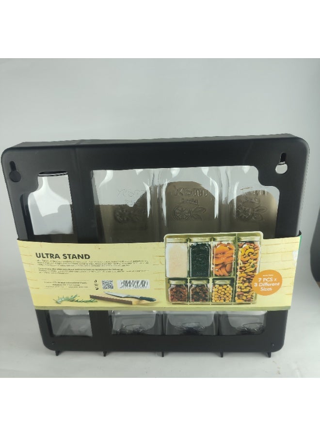 ماكس بلاست مجموعة مرطبان توابل بلاستيكي مع حامل من ماكس بلاست - Image 4