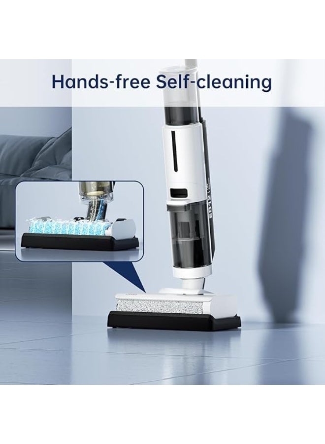 JONR ED12 Lite Wet Dry Vacuum Cleaner, Cordless Vacuum Mop with Self-Cleaning, 0.1” Edge Cleaning, Lightweight (7.7lbs), for Hard Floors & Pet Hair, Anti-Tangle Design - Image 5