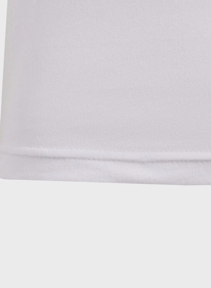 Adidas Little Kids 3 Stripes Cotton T-Shirt