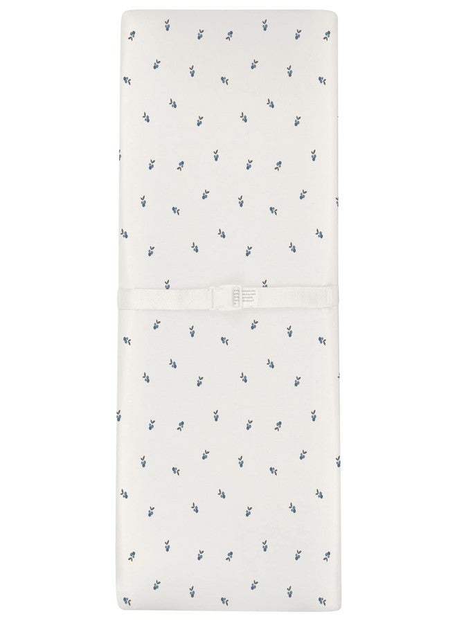 Ely's & Co. Patent Pending Waterproof Changing Pad Cover Sheets, 100% Cotton with Waterproof Lining - 2 Pack Fitted Cradle Sheet Set, Berry and Cluster Dot (Blue) 34” x 17” - Image 5