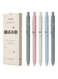5pcs Gel Pens Quick Dry Ink Pens Fine Point Premium Retractable Rolling Ball Gel Pens Black Ink Smooth Writing for School Office Home