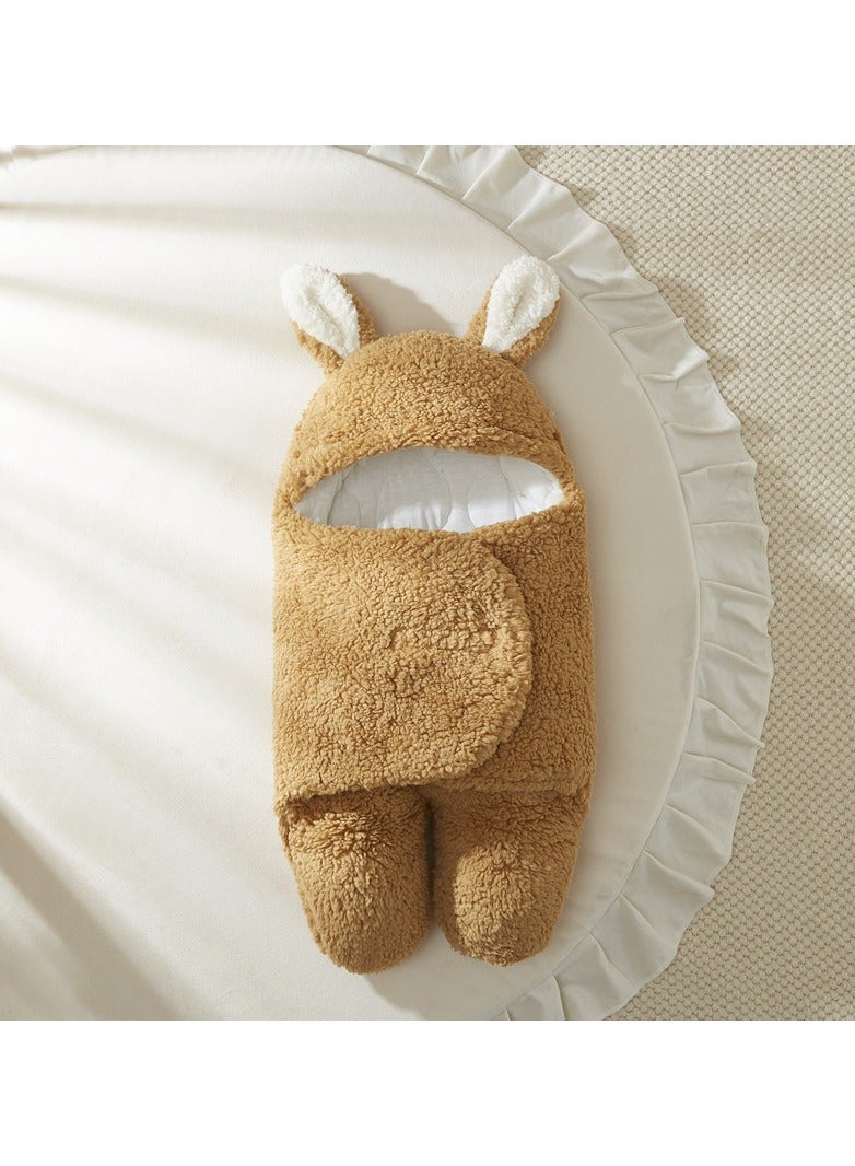 Loquat Baby Autumn And Winter berber Fleece Thickened  Swaddling Clothes