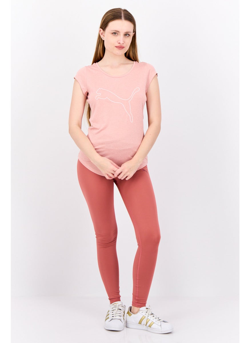 PUMA Women Sportswear Fit Short Sleeves Training Top, Pink  - Image 4