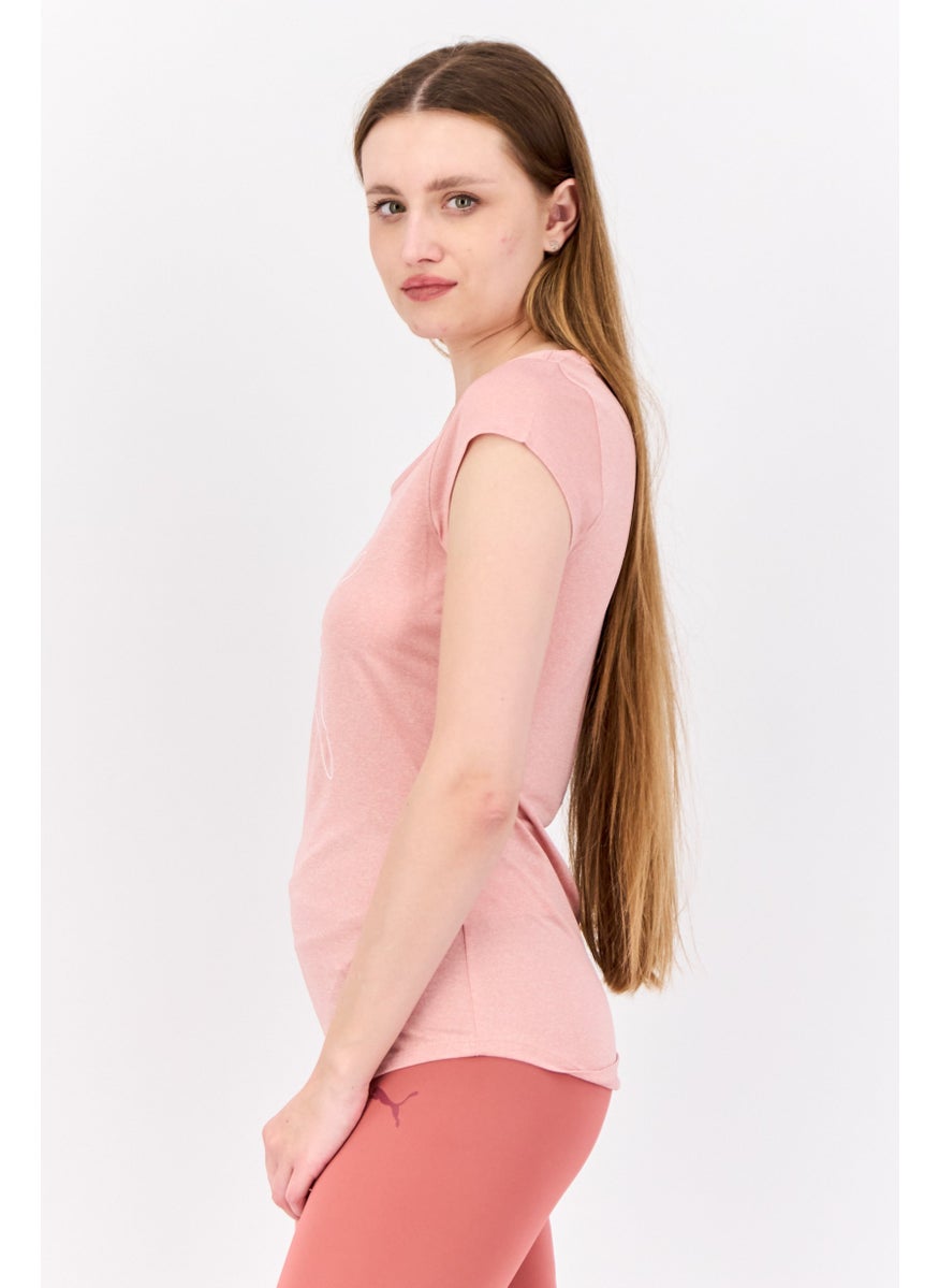 PUMA Women Sportswear Fit Short Sleeves Training Top, Pink  - Image 2