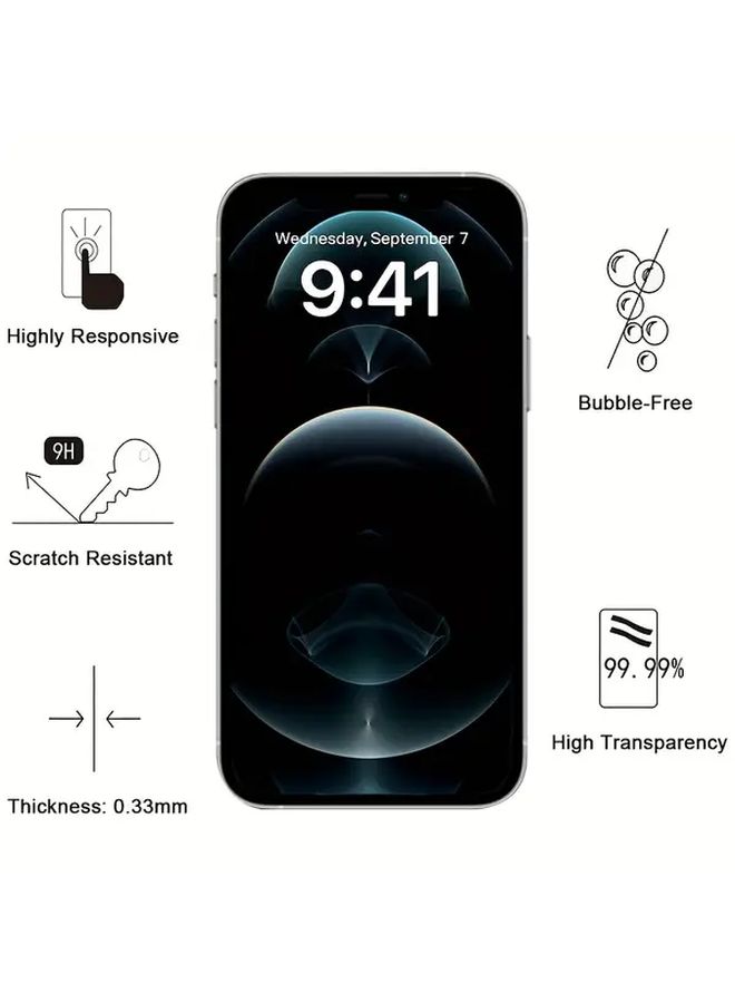 2 Pieces Transparent Tempered Glass Film For iPhone SE 2022 High Definition - Image 5