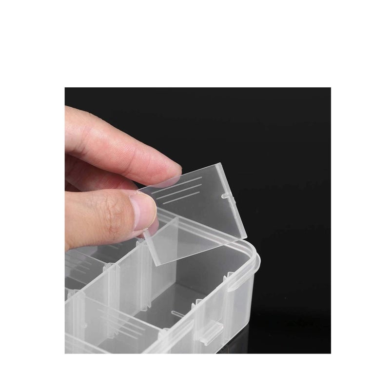 Zikra Plastic Organizer Container Box, 24 Grids Storage Box with Adjustable Dividers Organizer Storage Container Removable Grid Compartment Big Clear Slot box Case for Beads Earring Small Items - Image 5