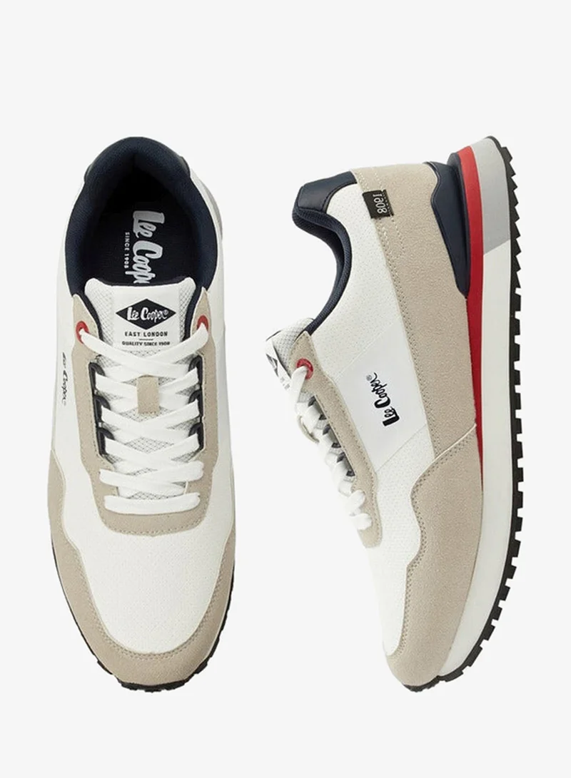 Lee Cooper White Men Lace-Up Ankle Sneakers for Men | Best Price UAE
