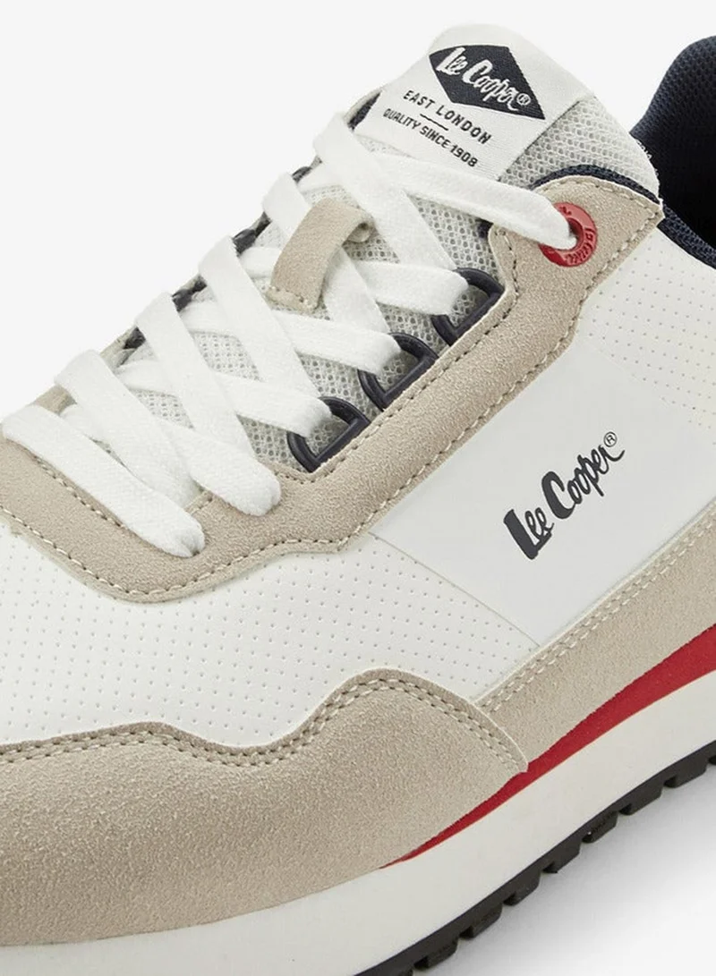 Lee Cooper White Men Lace-Up Ankle Sneakers for Men | Best Price UAE