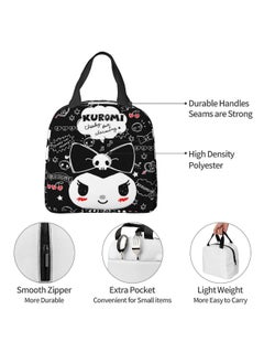 Generic kids backpack Kawaii Lunch Bag Cute Large Capacity Portable Lunch Box Insulated Tote Bag, Reusable Office Tote Bag For Men And Women  - Image 3