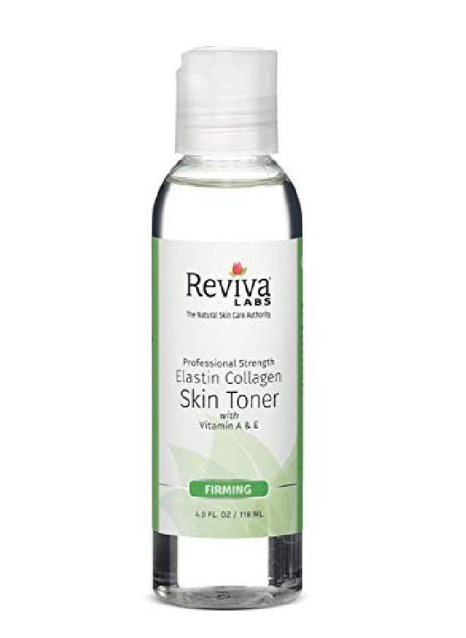 Reviva Labs Elastin Collagen Skin Toner With Vitamin A & E For Dry Skin Pack Of 3 (4 Oz)  - Image 1