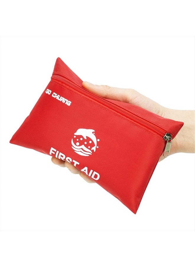QIO CHUANG - Small Travel First Aid Kit - 87 Piece Clean, Treat and Protect Most Injuries,Ready for Emergency at Home, Outdoors, Car, Camping, Workplace, Hiking. - Image 1