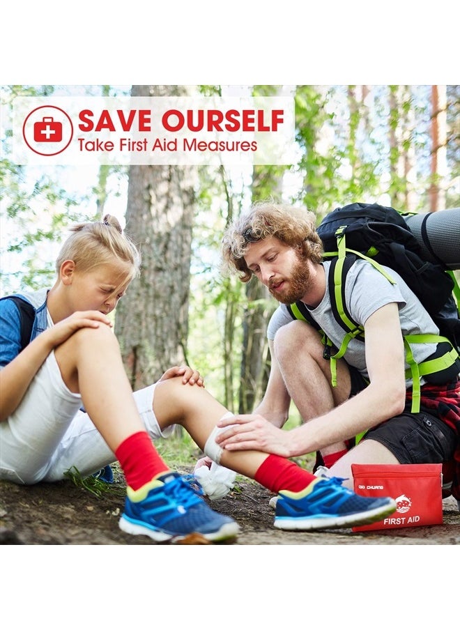 QIO CHUANG - Small Travel First Aid Kit - 87 Piece Clean, Treat and Protect Most Injuries,Ready for Emergency at Home, Outdoors, Car, Camping, Workplace, Hiking. - Image 1