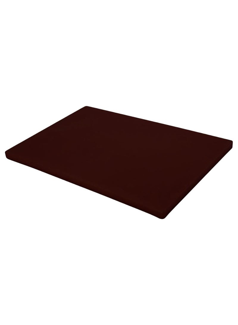 Chef Inox Professional Heavy Duty High-Density Polyethylene Cutting Board - 60 x 40 x 2cm Brown - Image 1