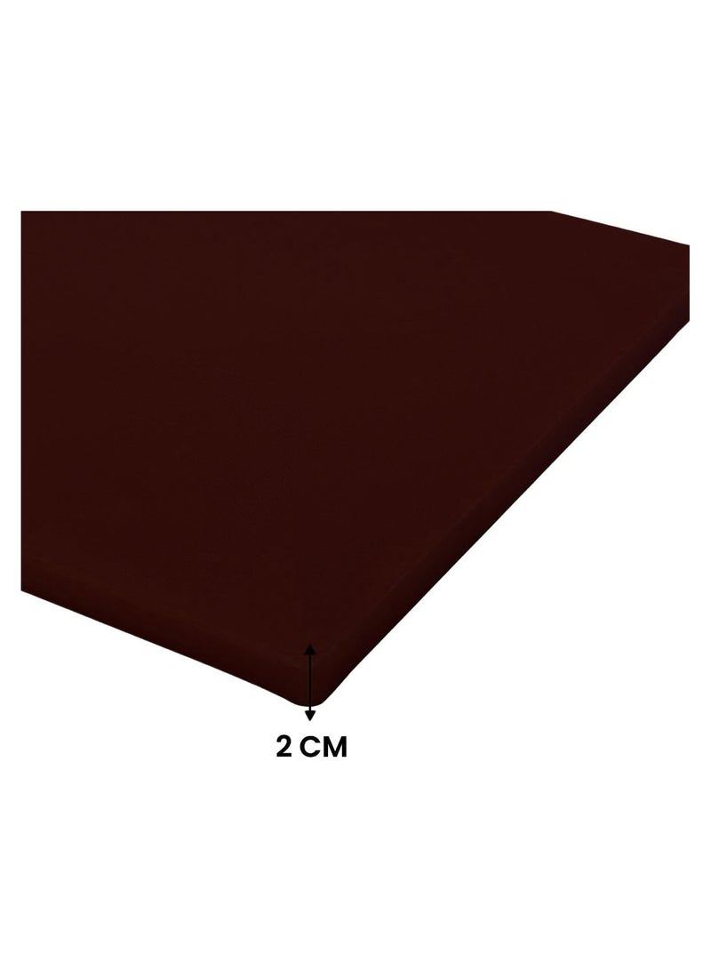 Chef Inox Professional Heavy Duty High-Density Polyethylene Cutting Board - 60 x 40 x 2cm Brown - Image 2