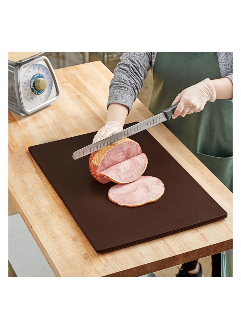 Chef Inox Professional Heavy Duty High-Density Polyethylene Cutting Board - 60 x 40 x 2cm Brown - Image 4