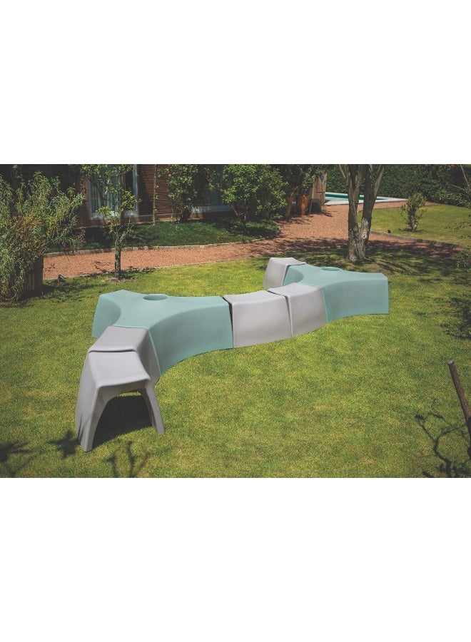 TRAMONTINA Since 1911,Made in Brazil-  Elo Bench Light Grey - Image 3