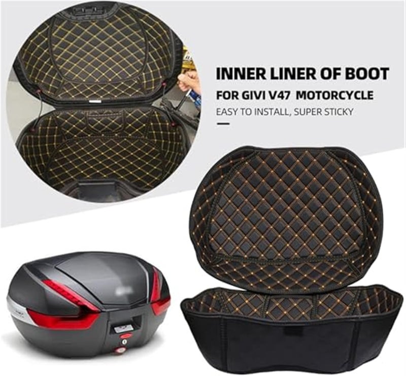 QASULER Motorcycle Trunk Case Liner for GIVI V47 - Image 2