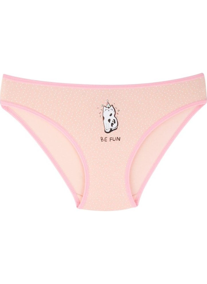 EQru - Girls 7 Piece Bikini Cute Cat Patterned Mixed Color 7 Piece Panties - Image 1