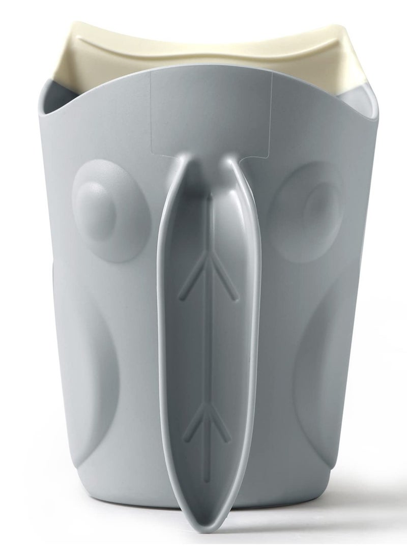 Excefore Bath Rinse Cup for Baby, Cute Frog Shape Baby Bath Cup, Hair Shampoo Rinser for Toddlers, Grey - Image 3
