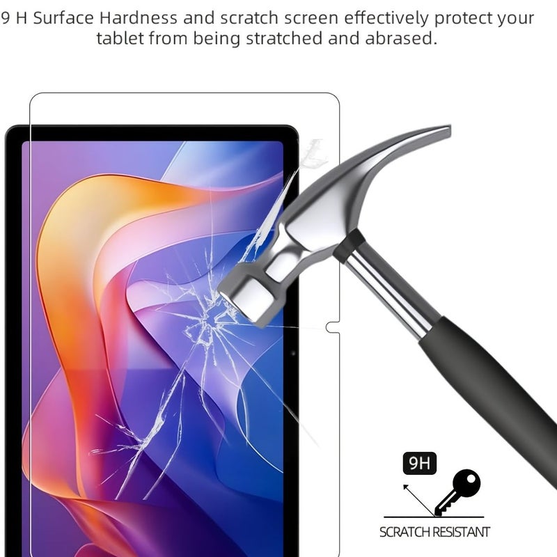 Tempered Glass Screen Protector Set Of 2 For Redmi Pad 2 11 Inch 2025 - Image 4