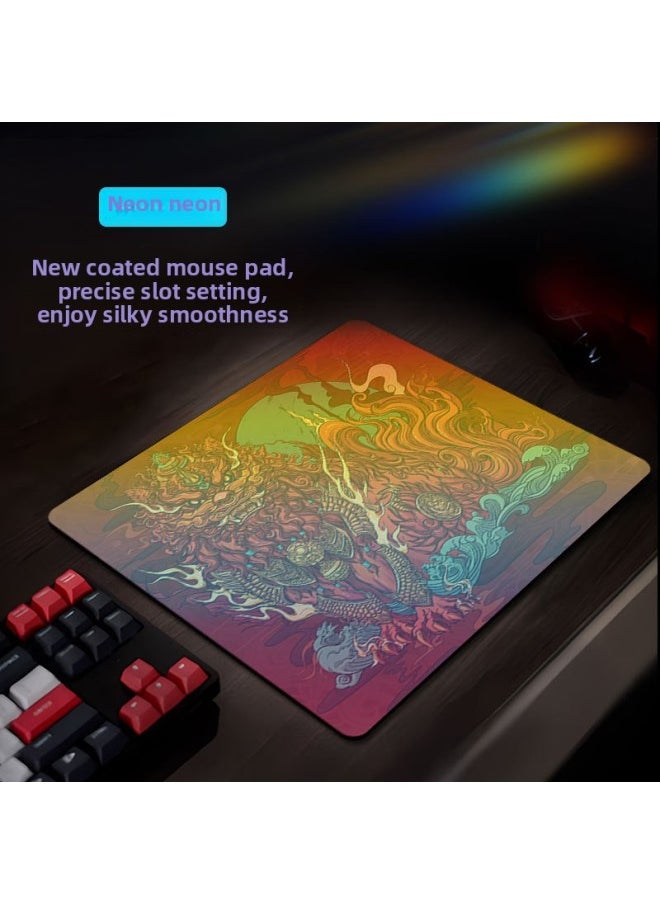 Generic - Shizhaoxin Upgrade Coated E-sports Mouse Pad Oversized Control Pad CSGO Thickened Anti-skid FPS Game Pad-Color:400*450*4mm-Pattern:10 - Image 1