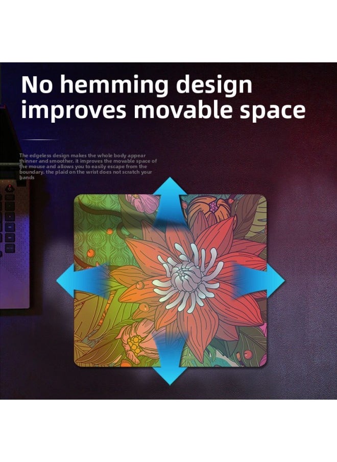 Generic - Shizhaoxin Upgrade Coated E-sports Mouse Pad Oversized Control Pad CSGO Thickened Anti-skid FPS Game Pad-Color:400*450*4mm-Pattern:10 - Image 1