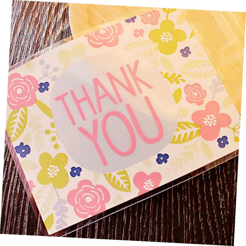 Self Adhesive 100 Pcs Clear Plastic Treat Bags For Candy Cookies Party Favor Packaging - Image 5
