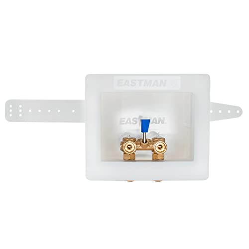 Eastman 12 Inch Sweat Connection Single Lever DualDrain Washing Machine Outlet Box 34 inch MHT Connection Quarter Turn Ball Valve 60267 - Image 3