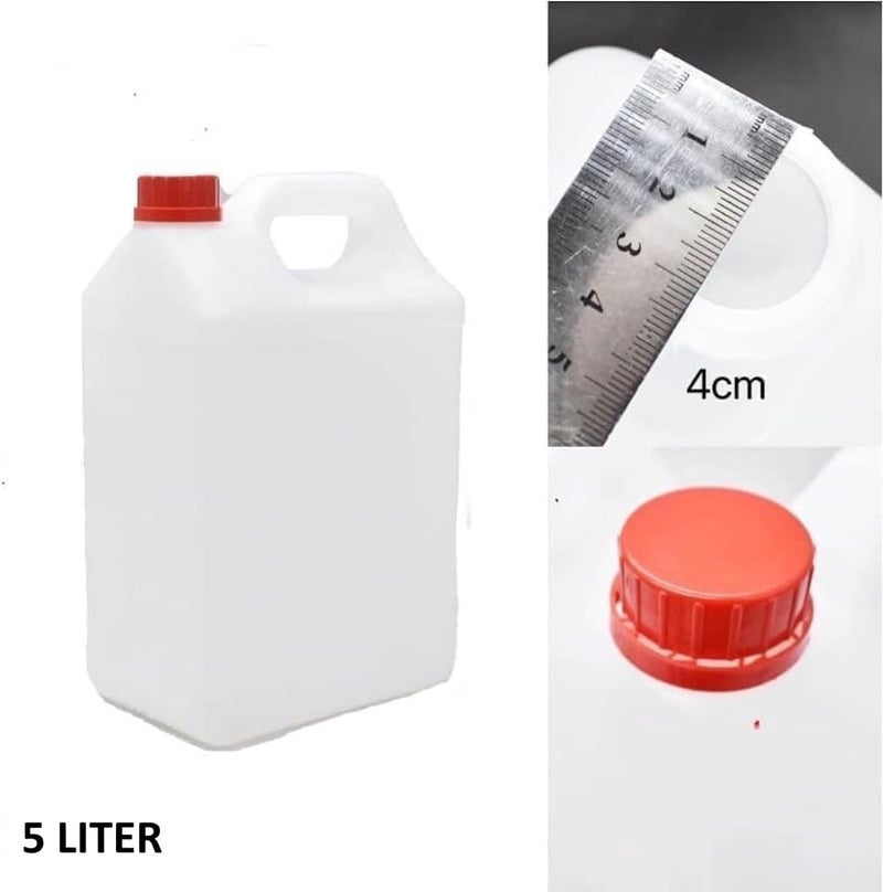 Royal Apex 5L, Jerry Can | HDPE Plastic Integrated Carry Handle & Easy Pour Spout Leak Proof Lid Use for Multipurpose. (30 CM) - Image 1