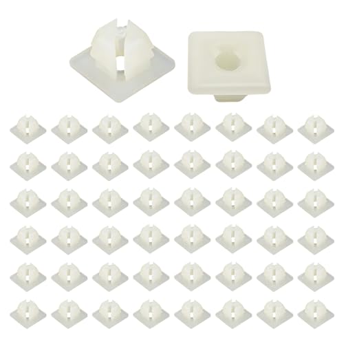 Kewucn License Plate Nylon Screw Inserts Front and Back License Plate Nut Bracket Clip Fasteners Nylon Screw Inserts for Securing License Plates Universal Car Accessories 50 PCS - Image 1