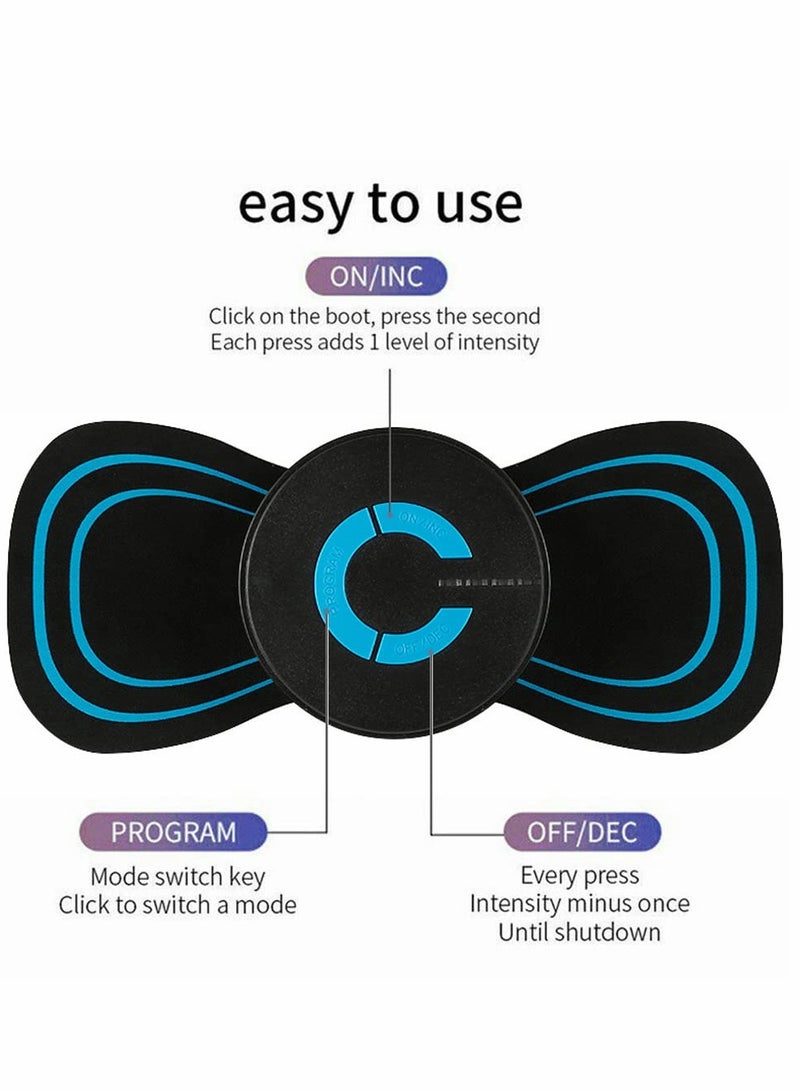 Excefore Electric Massagers, Microcurrent EMS Mini Massage Device, Bioelectric Acupoints Massager, Cordless Portable Neck Massager for Pain Relief(2PCS) - Image 4