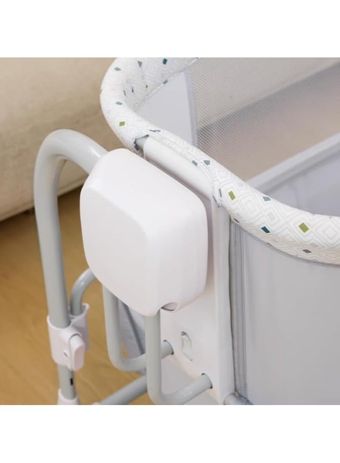 سرير أطفال كهربائي 4 في 1 بموسيقى ، سرير أطفال متارجح بجانب السرير، سرير أطفال سهل التجميع لحديثي الولادة/الرضع - Image 5