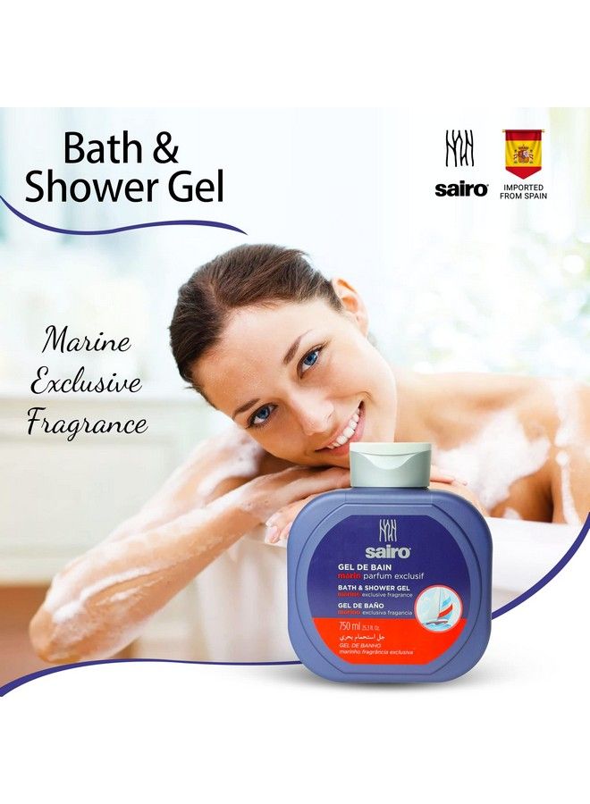 Sairo Gel Marine Bath And Shower Gel [Imported From Spain] (750 Ml) Deeply Nourishing Body Washgel Body Washwith Moisturizers For Softersmoother Skin Suitable For All Skin Types - Image 4