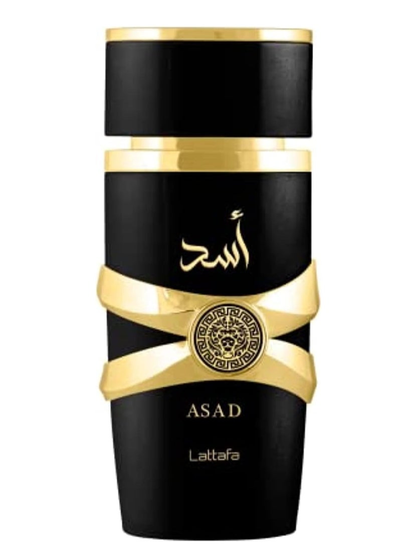 Lattafa Lattafa Imported Long Lasting Luxury Perfume Asad Premium Refreshing Oud and Musk Fragrances Eau De Parfum 100 ml Perfume for Unisex (Pack of 1)  - Image 1