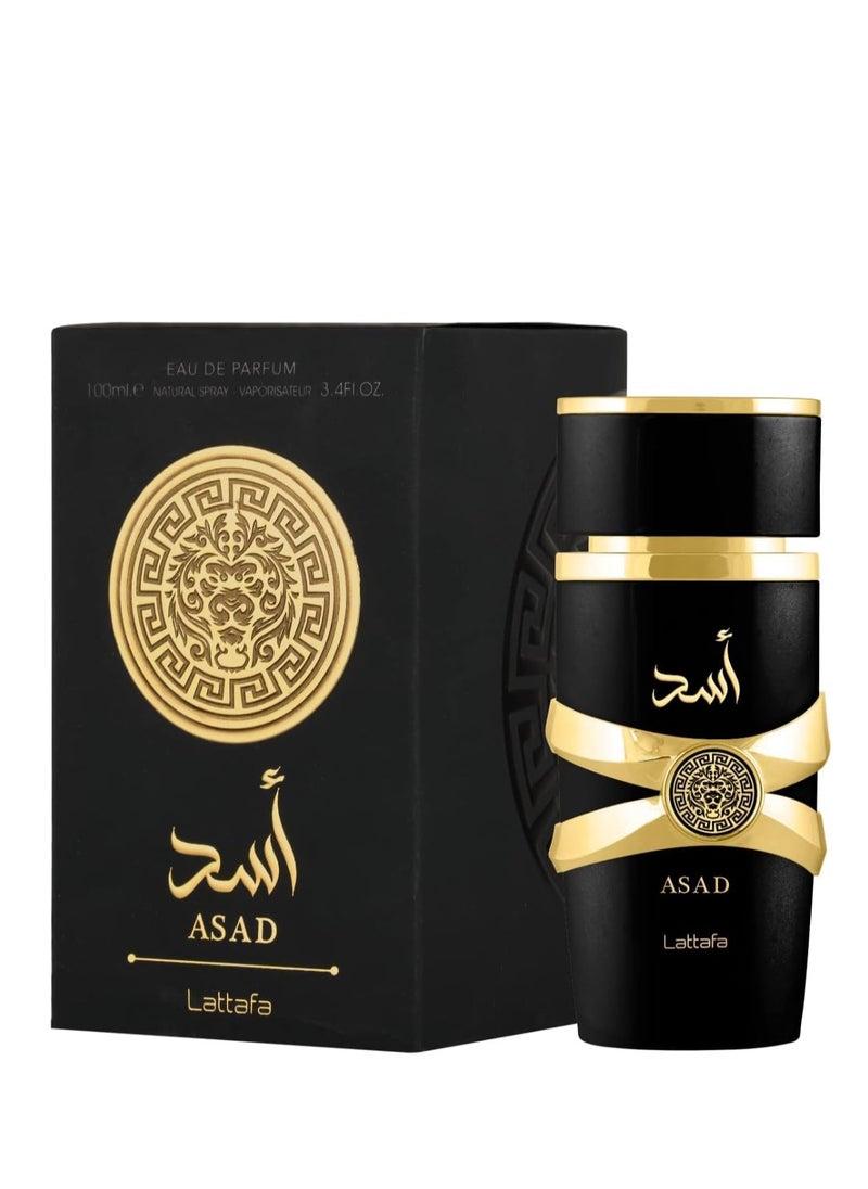 Lattafa Lattafa Imported Long Lasting Luxury Perfume Asad Premium Refreshing Oud and Musk Fragrances Eau De Parfum 100 ml Perfume for Unisex (Pack of 1)  - Image 2