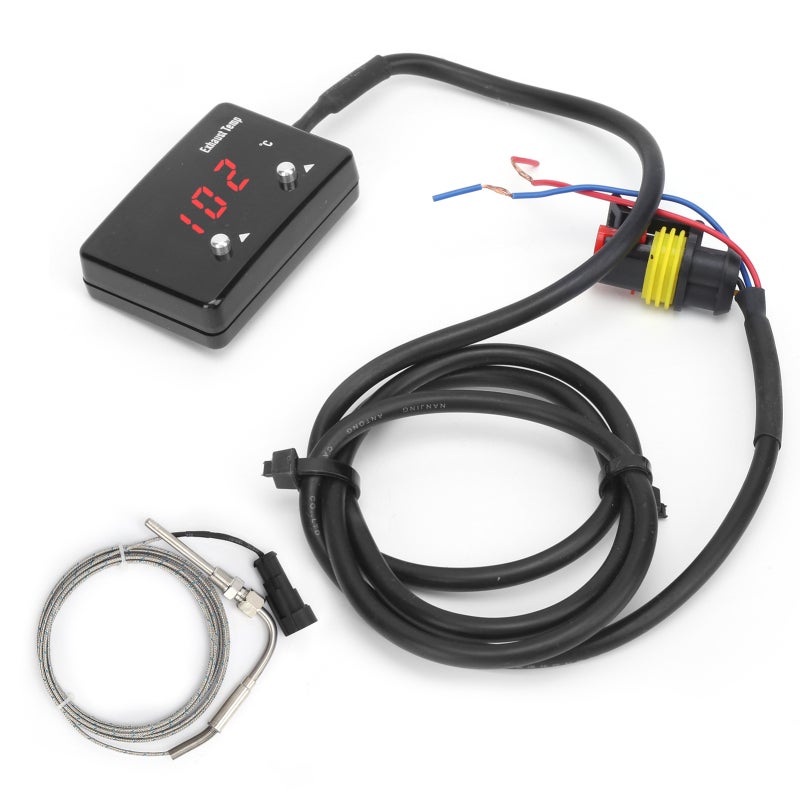 CNSPEED Exhaust Gas Temp Gauge with Electric Sensor for Engine Heat Monitoring - Adjustable Warning Level EGT Meter with Waterproof Connector for Towing - Image 4