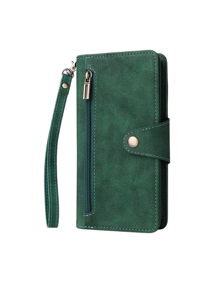 اس-توب جراب لهاتف iPhone 14 Pro Max، جراب جلدي قابل للطي بثلاثة أضعاف مزود بإبزيم برشام و9 بطاقات - Image 2