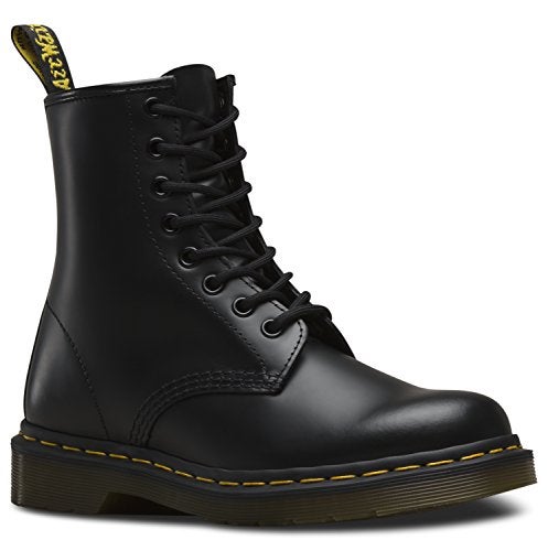 Dr Martens حذاء دكتور مارتنز يونيكس 1460 جلد ناعم 8 عيون، أسود، 8 نساء/7 رجال - Image 2