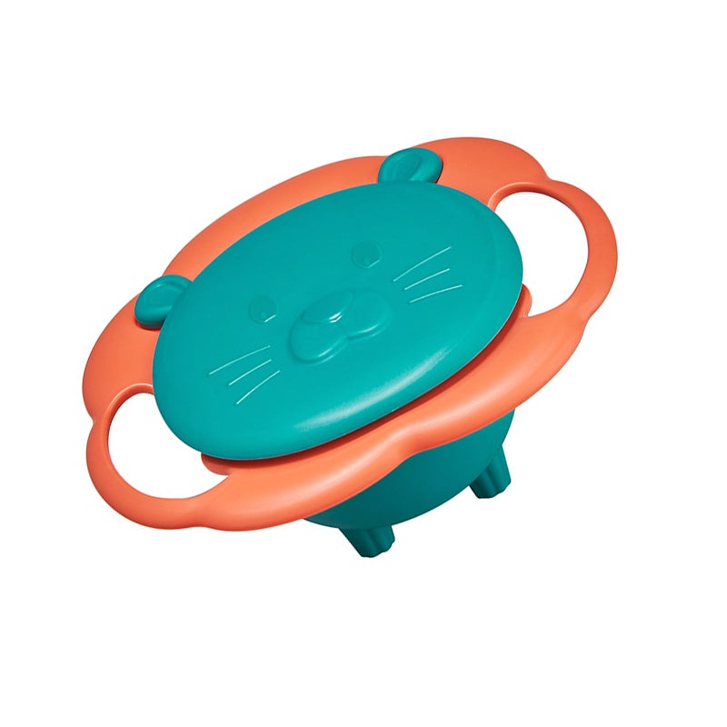 Children Rotation Spill Resistant Bowl Feeding 360 Degrees Rotation Tableware Baby Toddlers Spill Free Bowl Green - Image 4
