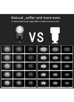 Godox Godox V1-F Round Head Camera Flash Speedlite, 2.4G X Wireless HSS 76Ws Speedlight Flash with Li-on Battery Powered for Fuji DSLR  - Image 5