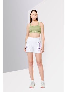 Adidas Adidas by Stella McCartney Women Sportswear Fit Brand Logo Cycling Short Tight, White  - Image 2