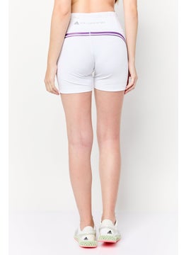 Adidas Adidas by Stella McCartney Women Sportswear Fit Brand Logo Cycling Short Tight, White  - Image 4
