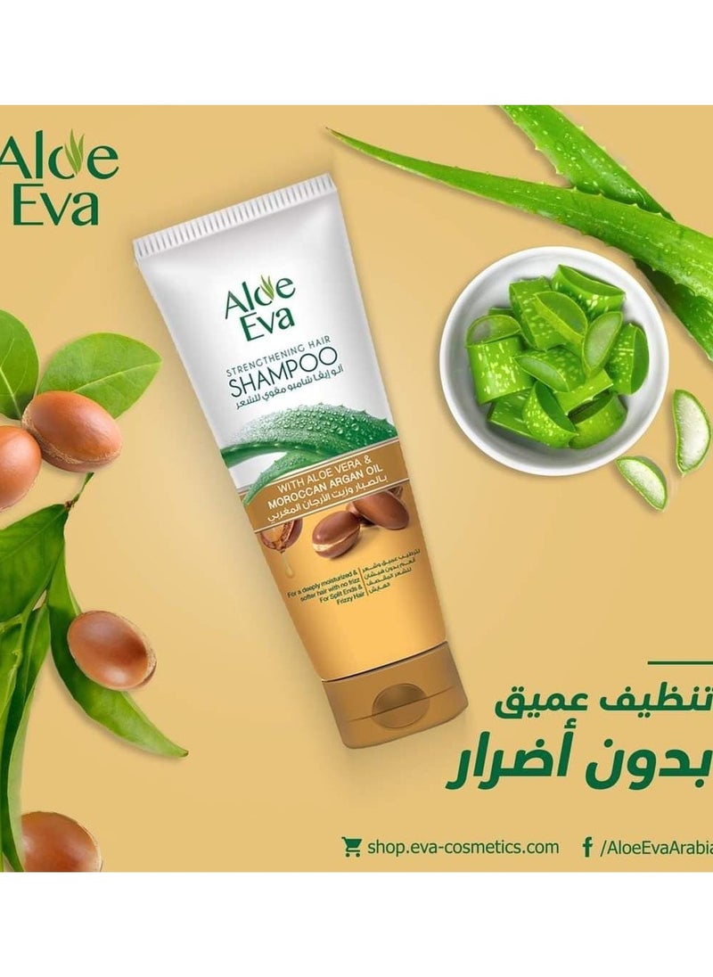 Aloe Eva - Aloe Eva Shampoo With Aloe Vera & Moroccan Argan Oil 230 Ml - Image 1