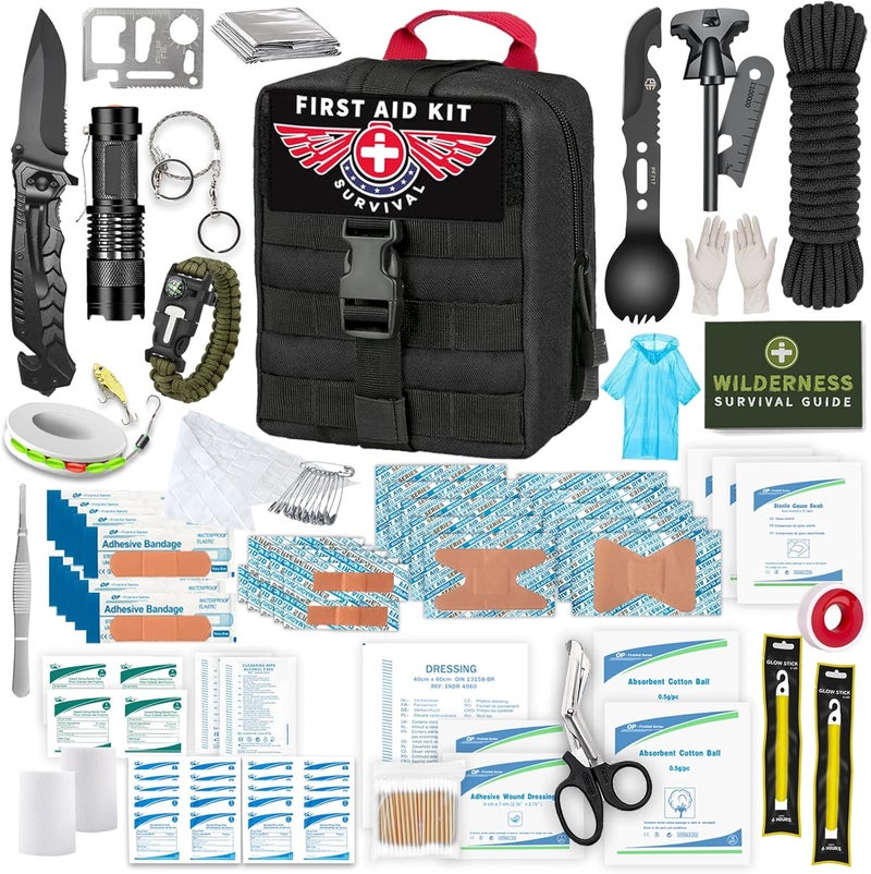 TRSCIND Gifts for Men Dad Husband - Valentines Day, Anniversary Birthday Gifts Idea for Him Boyfriend Man- Survival Kit 14 in 1, Survival Gear and Equipment, Fishing Hunting Camping Accessories, Cool Gadgets - Image 1