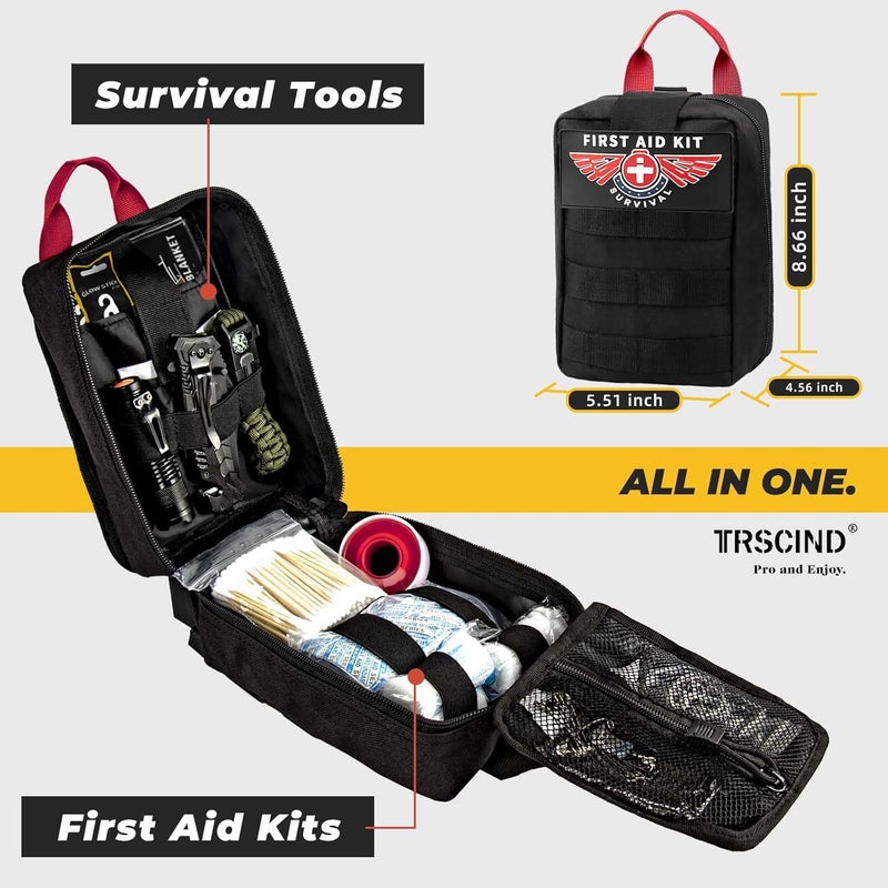 TRSCIND Gifts for Men Dad Husband - Valentines Day, Anniversary Birthday Gifts Idea for Him Boyfriend Man- Survival Kit 14 in 1, Survival Gear and Equipment, Fishing Hunting Camping Accessories, Cool Gadgets - Image 2