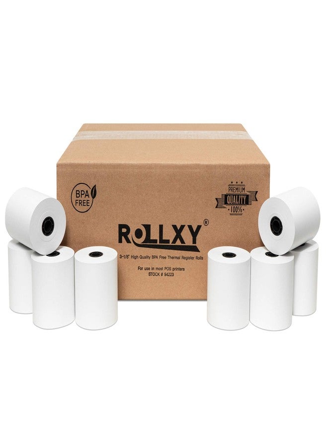 PosPaperRoll 3 1/8" X 230' THERMAL POS RECEIPT PAPER - 10 Rolls per Case - Image 1