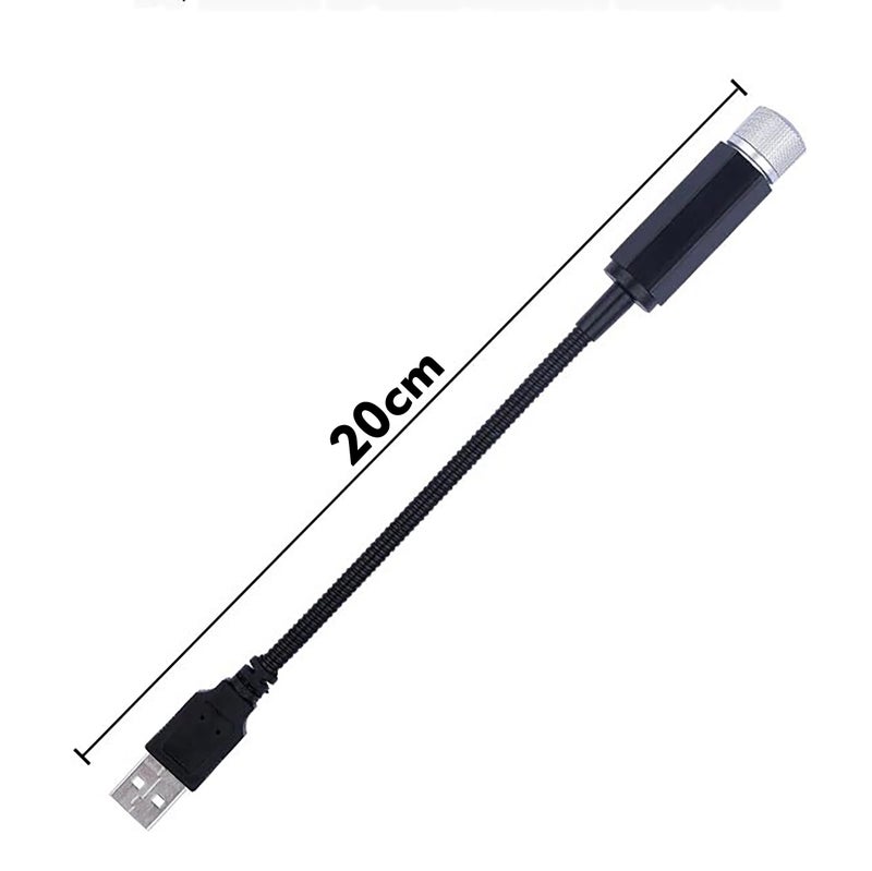 GLUN® Interior Car, Room Roof Star Light, LED Starry Laser Atmosphere Ambient Projector Light USB Port, Night Home Decoration Galaxy Light Pack of 1 - Image 3